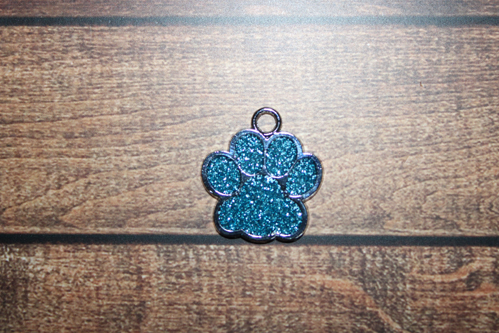 Custom Engraved Paw Print Keychain