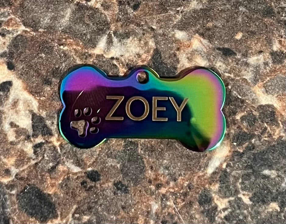 Custom Engraved Stainless Steel Dog Tag