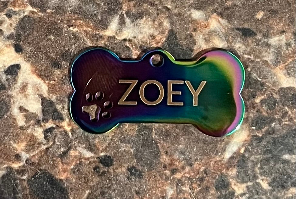Custom Engraved Stainless Steel Dog Tag