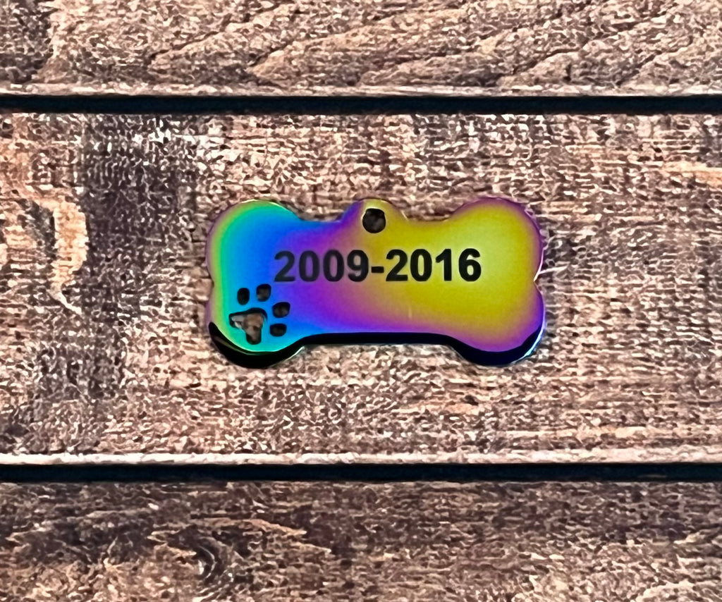 Custom Engraved Stainless Steel Dog Tag